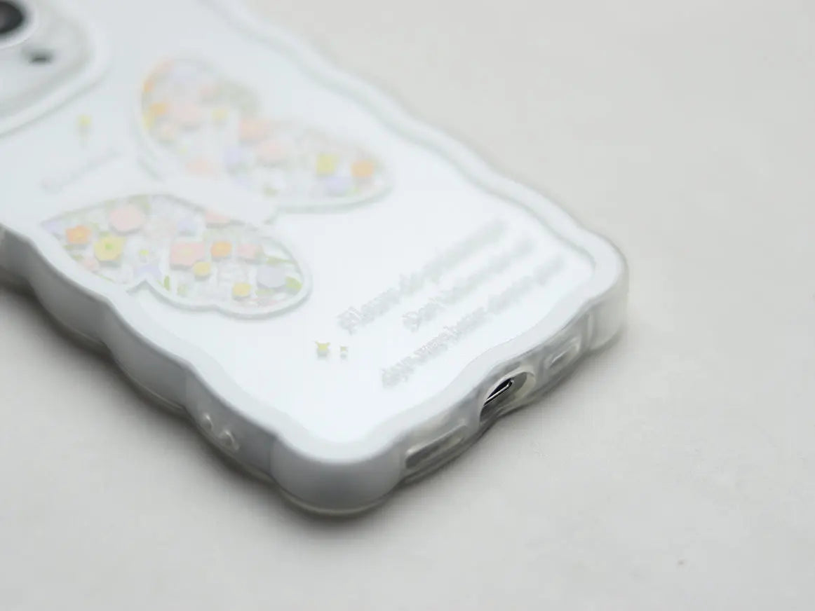 CREATIVE FLOWER AND BUTTERFLY PHONE CASE. - grip
