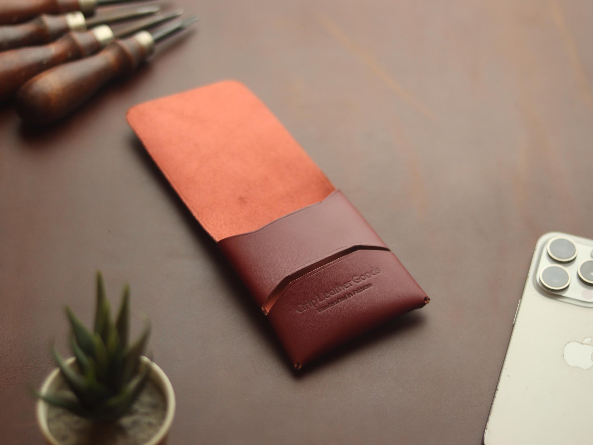 Trevon - CRIMSON RED GRIP LEATHER GOODS