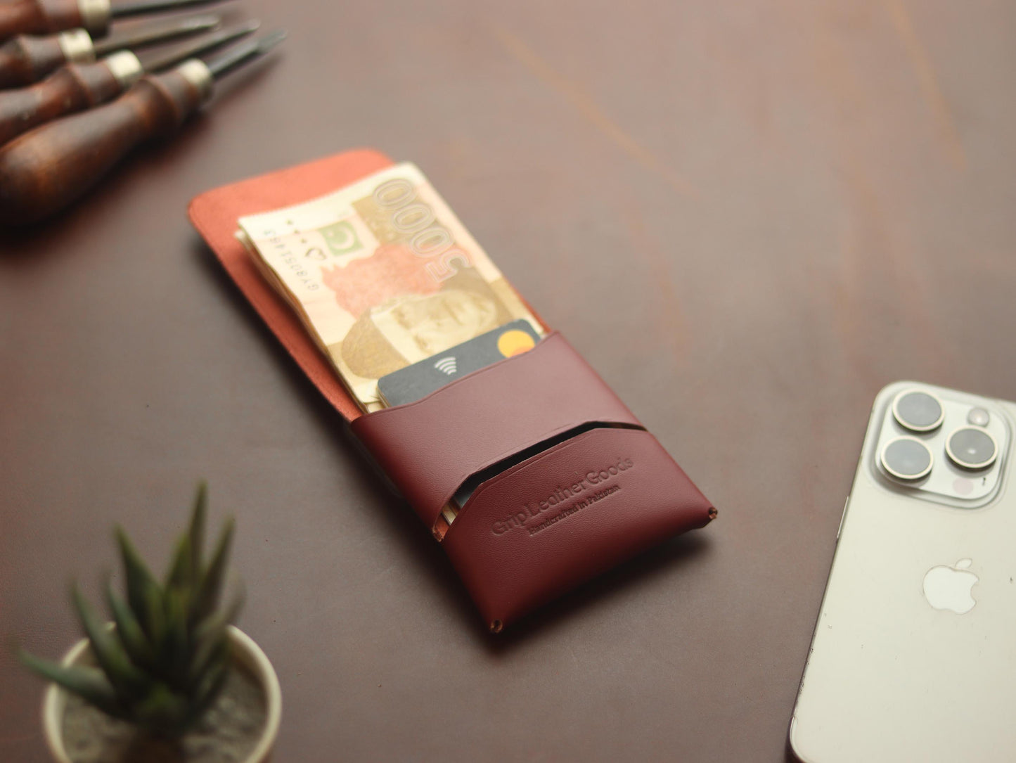 Trevon - CRIMSON RED GRIP LEATHER GOODS