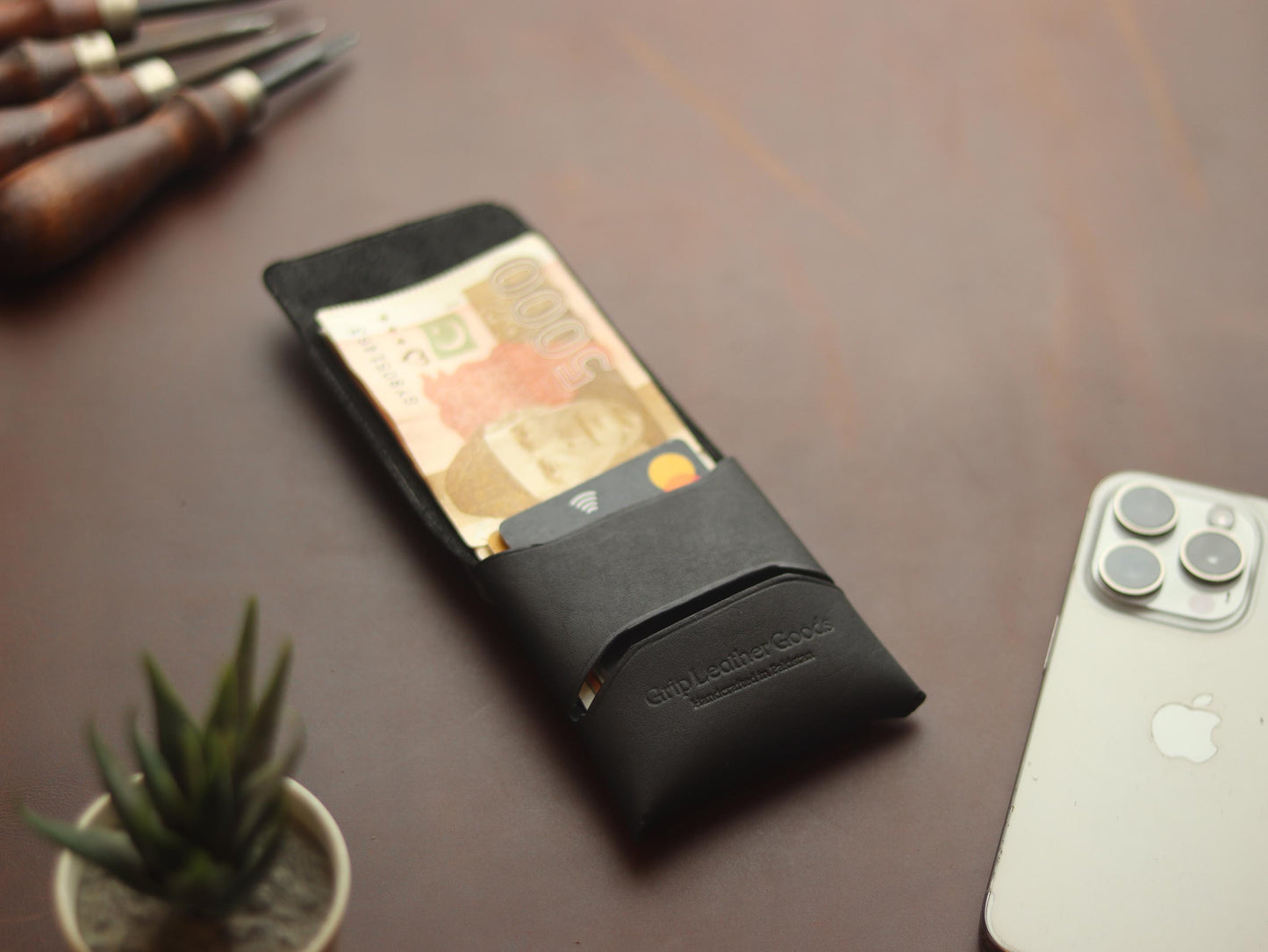 Trevon -BLACK GRIP LEATHER GOODS