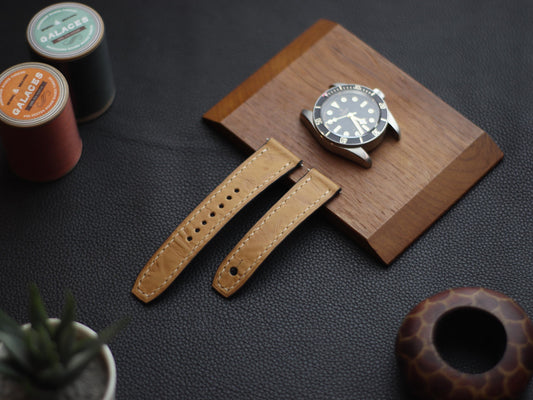 BRANDY (BEACH) - FULL STITCHED WATCH STRAPS grip