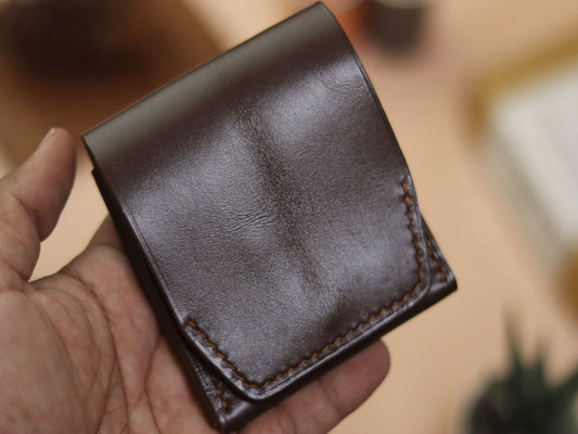 CARVES MINI SMART WALLET DARK  BROWN