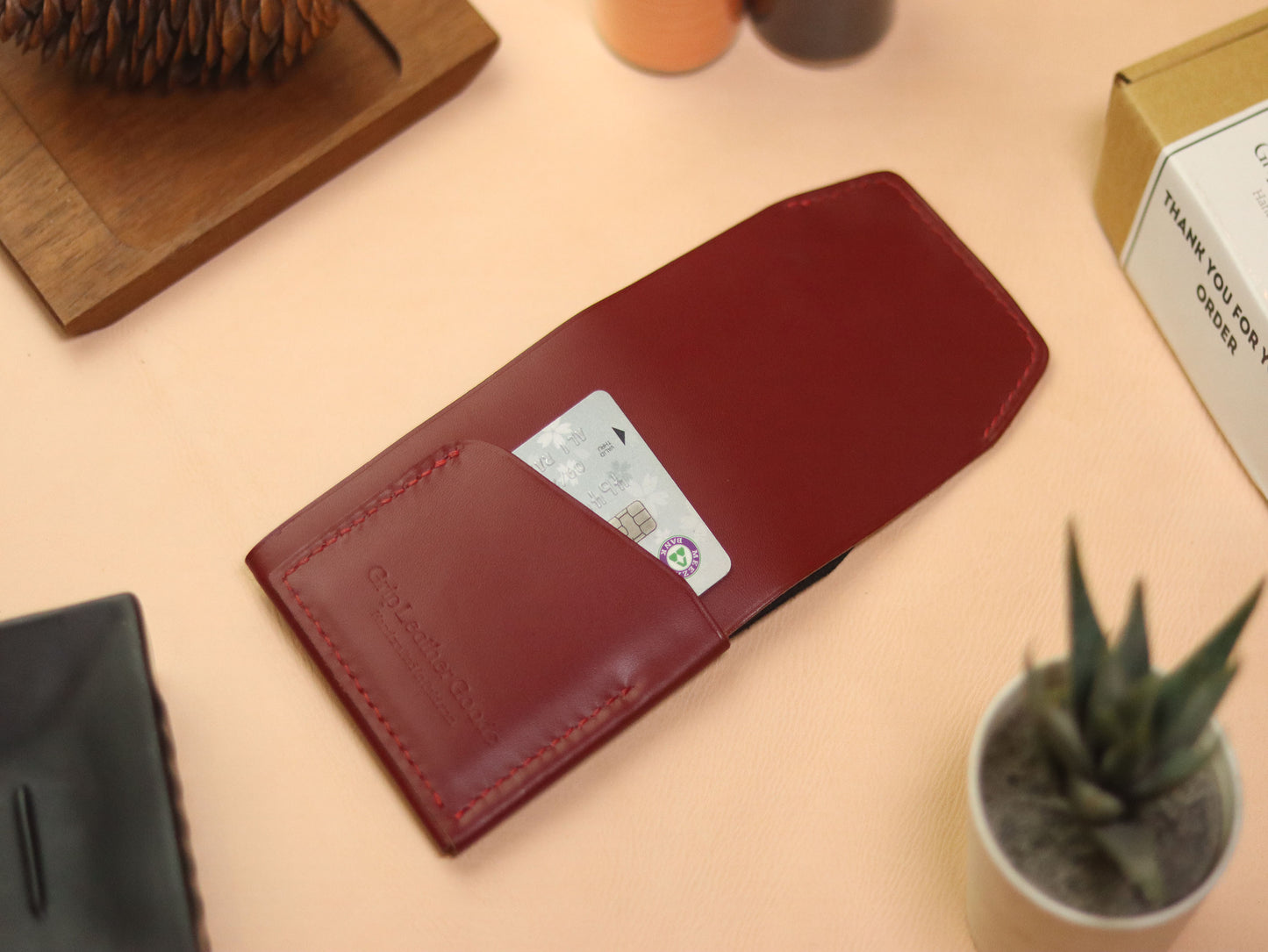 CARVES MINI SMART WALLET CRIMSOM RED & BLACK