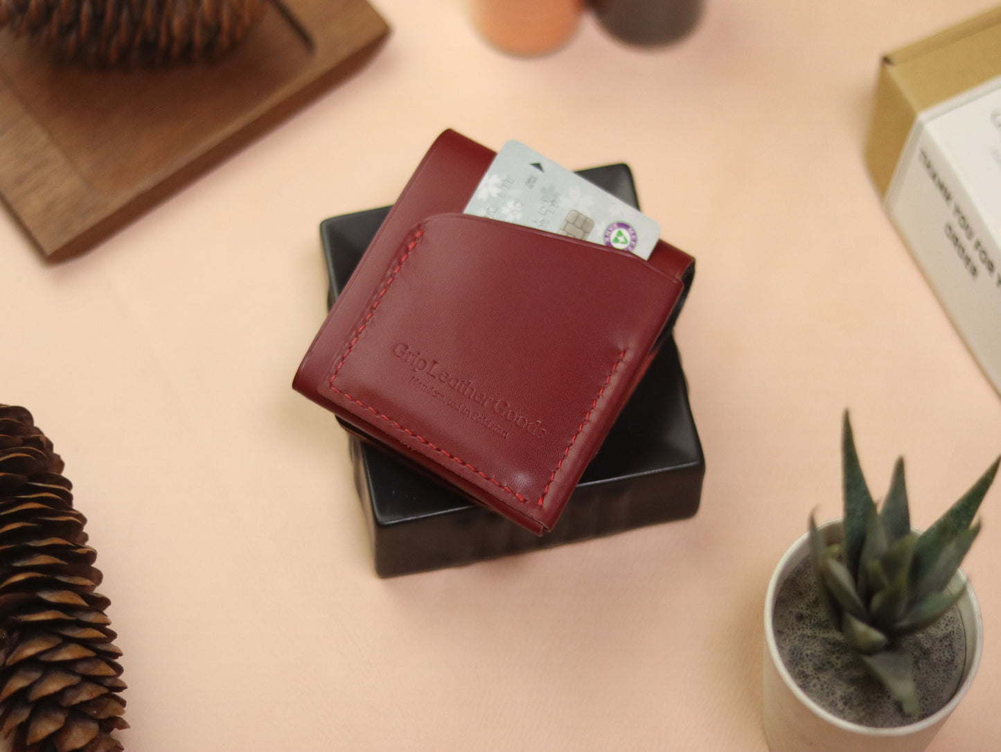 CARVES MINI SMART WALLET CRIMSOM RED & BLACK