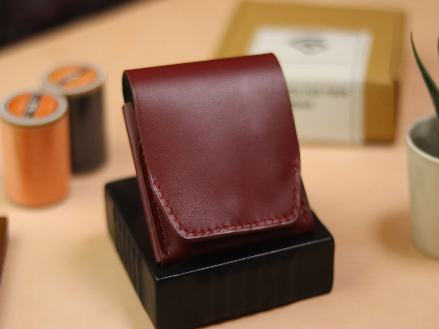 CARVES MINI SMART WALLET CRIMSOM RED & BLACK