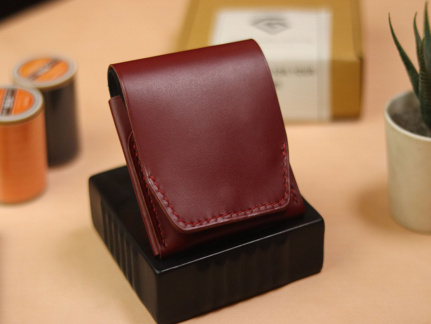 CARVES MINI SMART WALLET CRIMSOM RED & BLACK