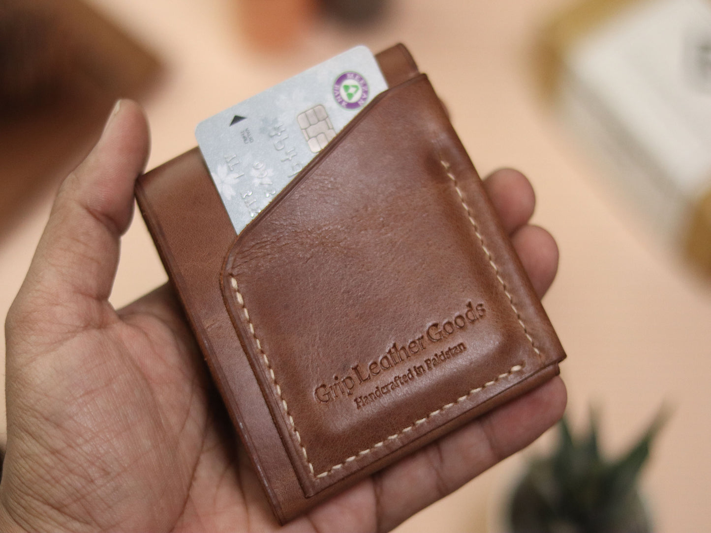 CARVES MINI SMART WALLET COFFEE BROWN