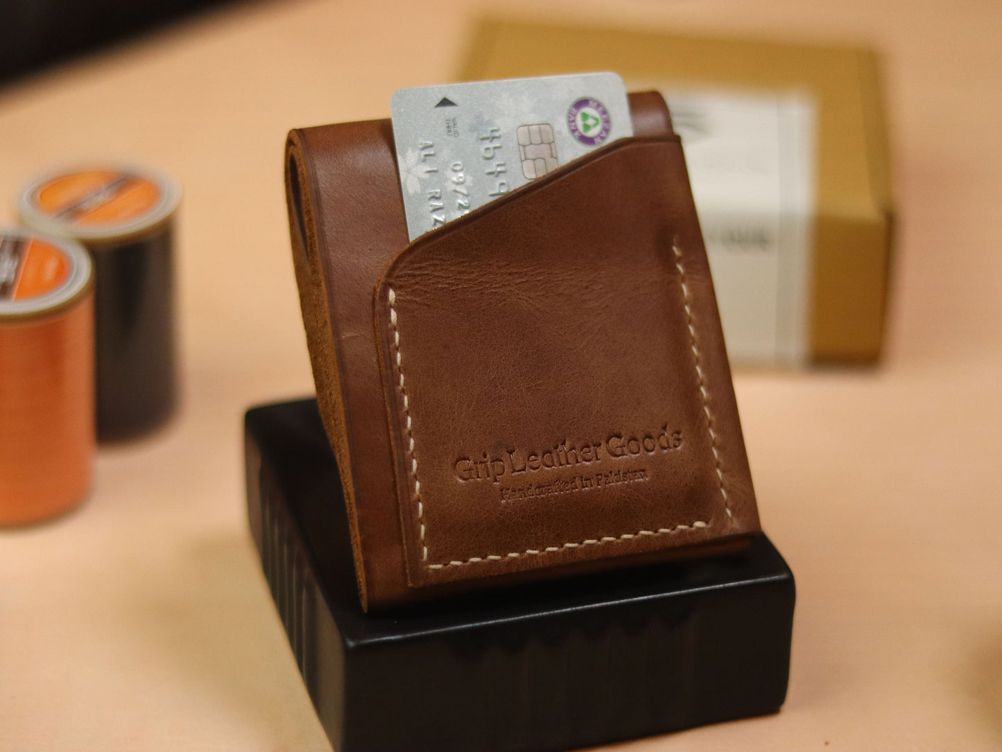 CARVES MINI SMART WALLET COFFEE BROWN
