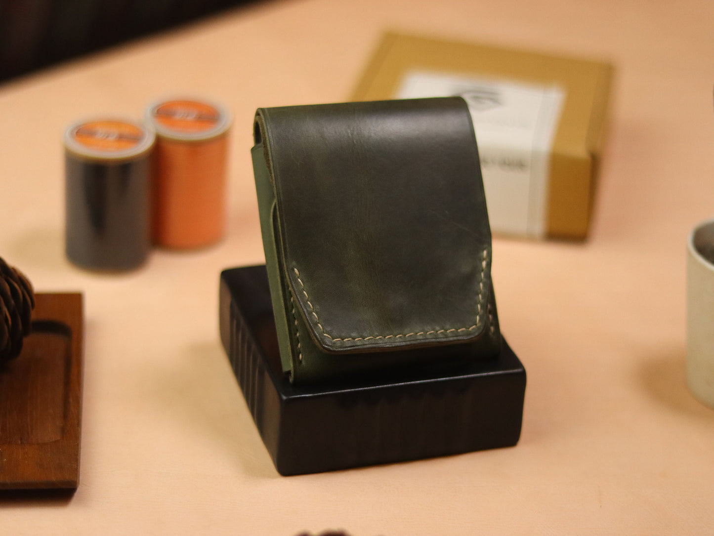 CARVES MINI SMART WALLET EMERALD GREEN