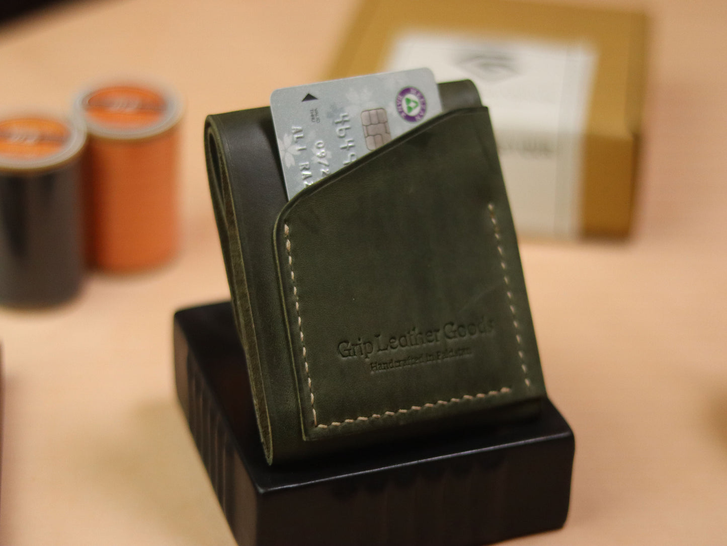 CARVES MINI SMART WALLET EMERALD GREEN