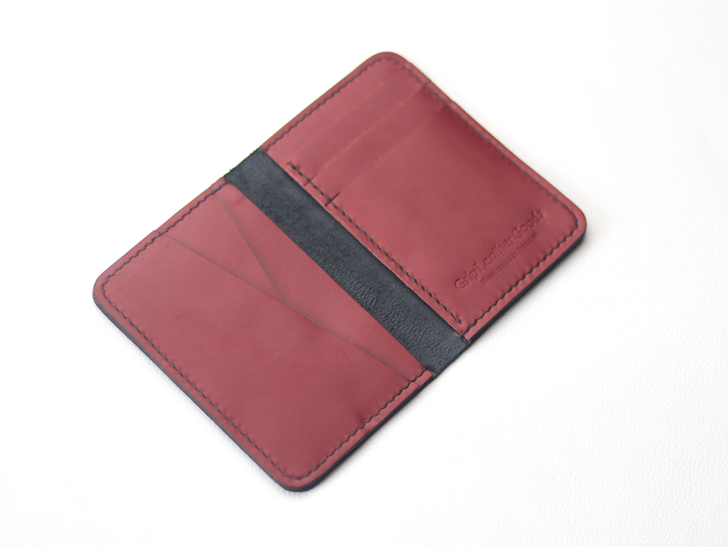 BI-FOLD SNAP WALLET CRIMSON RED AND BLACK