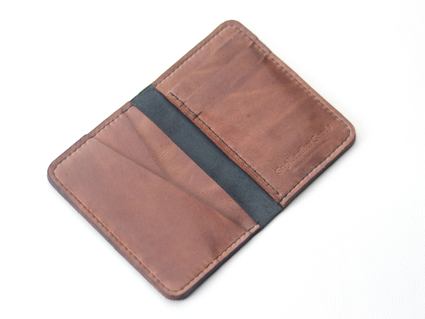 BI-FOLD SNAP WALLET BROWN AND BLACK
