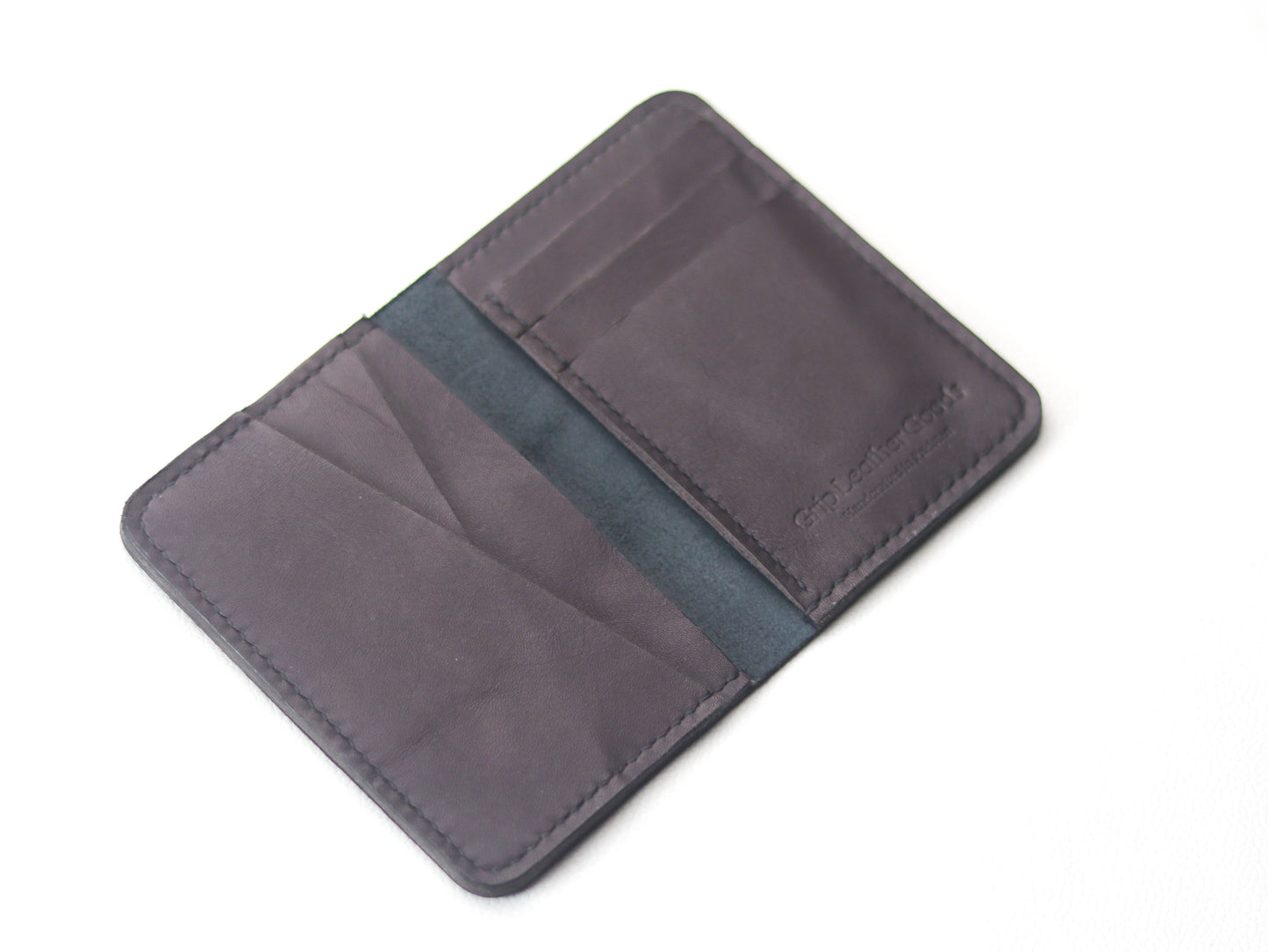 BI-FOLD SNAP WALLET DEEP PURPLE AND BLACK