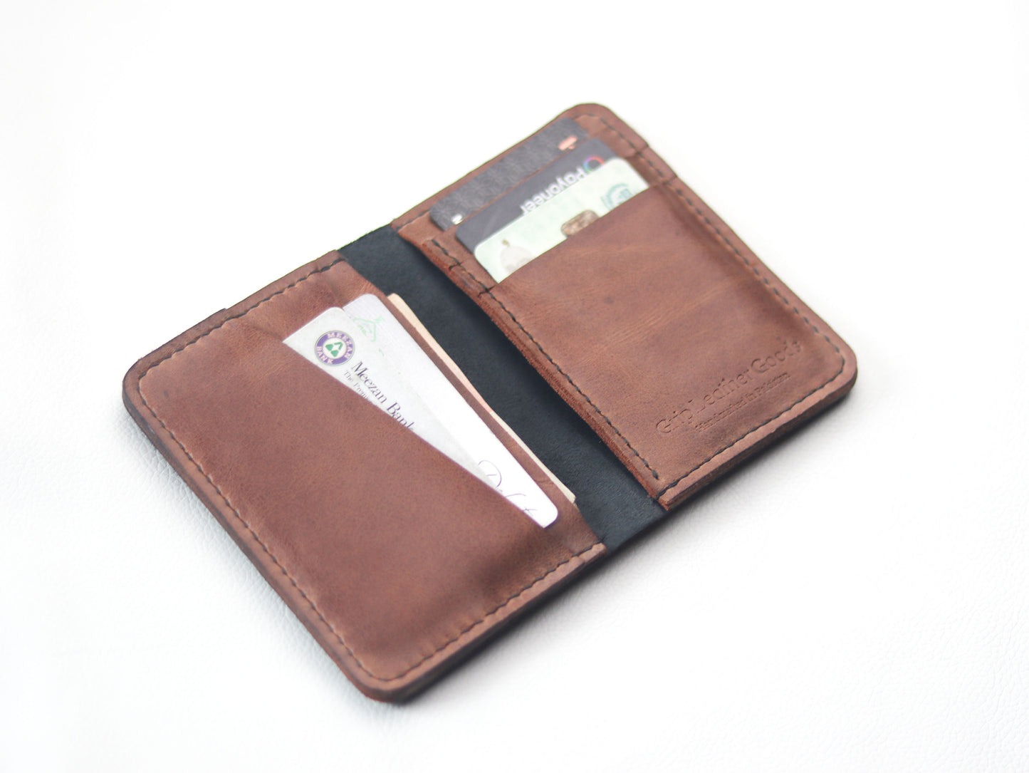 BI-FOLD SNAP WALLET BROWN AND BLACK