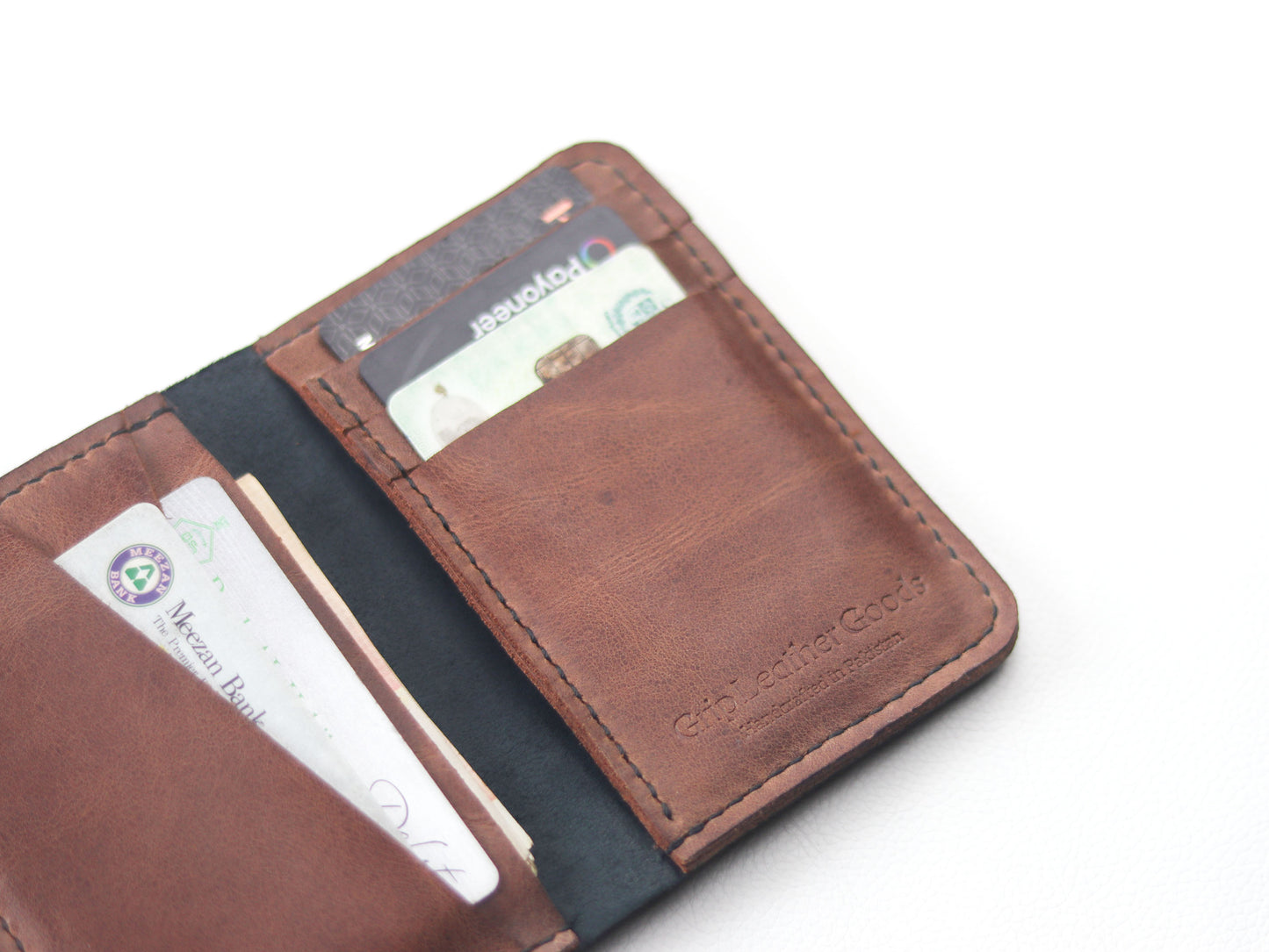 BI-FOLD SNAP WALLET BROWN AND BLACK