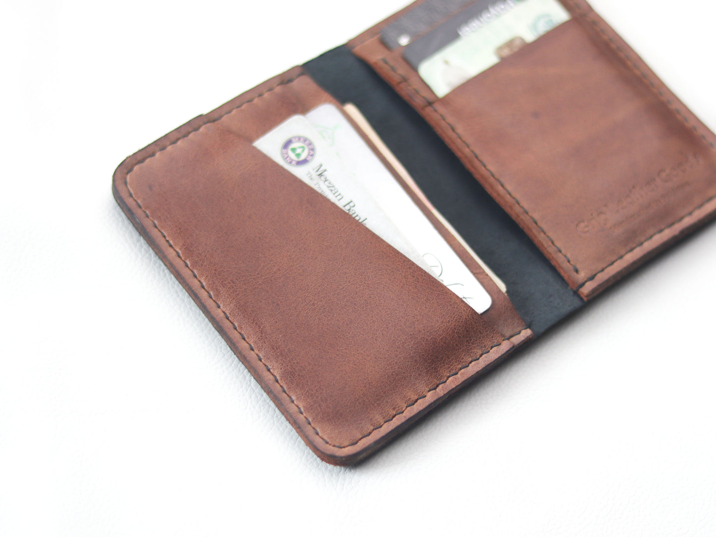 BI-FOLD SNAP WALLET BROWN AND BLACK