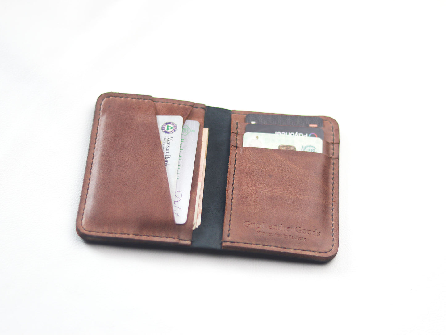 BI-FOLD SNAP WALLET BROWN AND BLACK