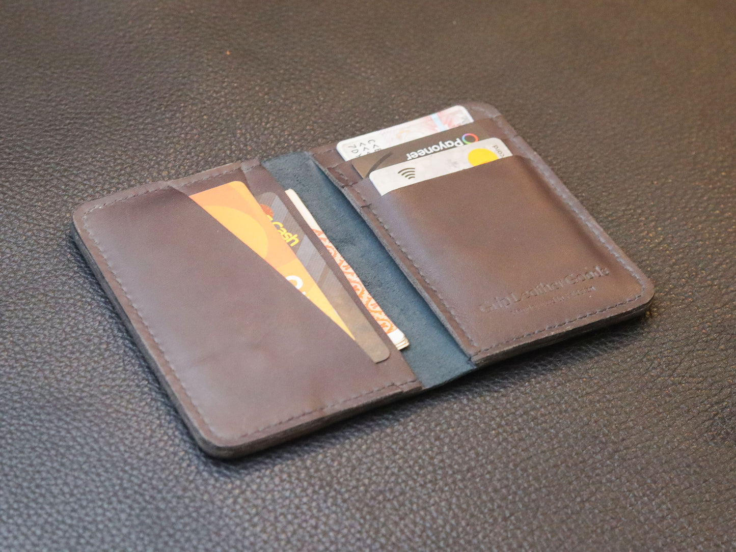 BI-FOLD SNAP WALLET DEEP PURPLE AND BLACK