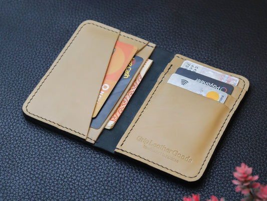 BI-FOLD SNAP WALLET CHIFFON WHITE AND BLACK