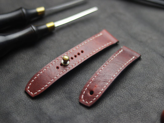 RED RICH (BEACH) - FULL STITCHED WATCH STRAPS