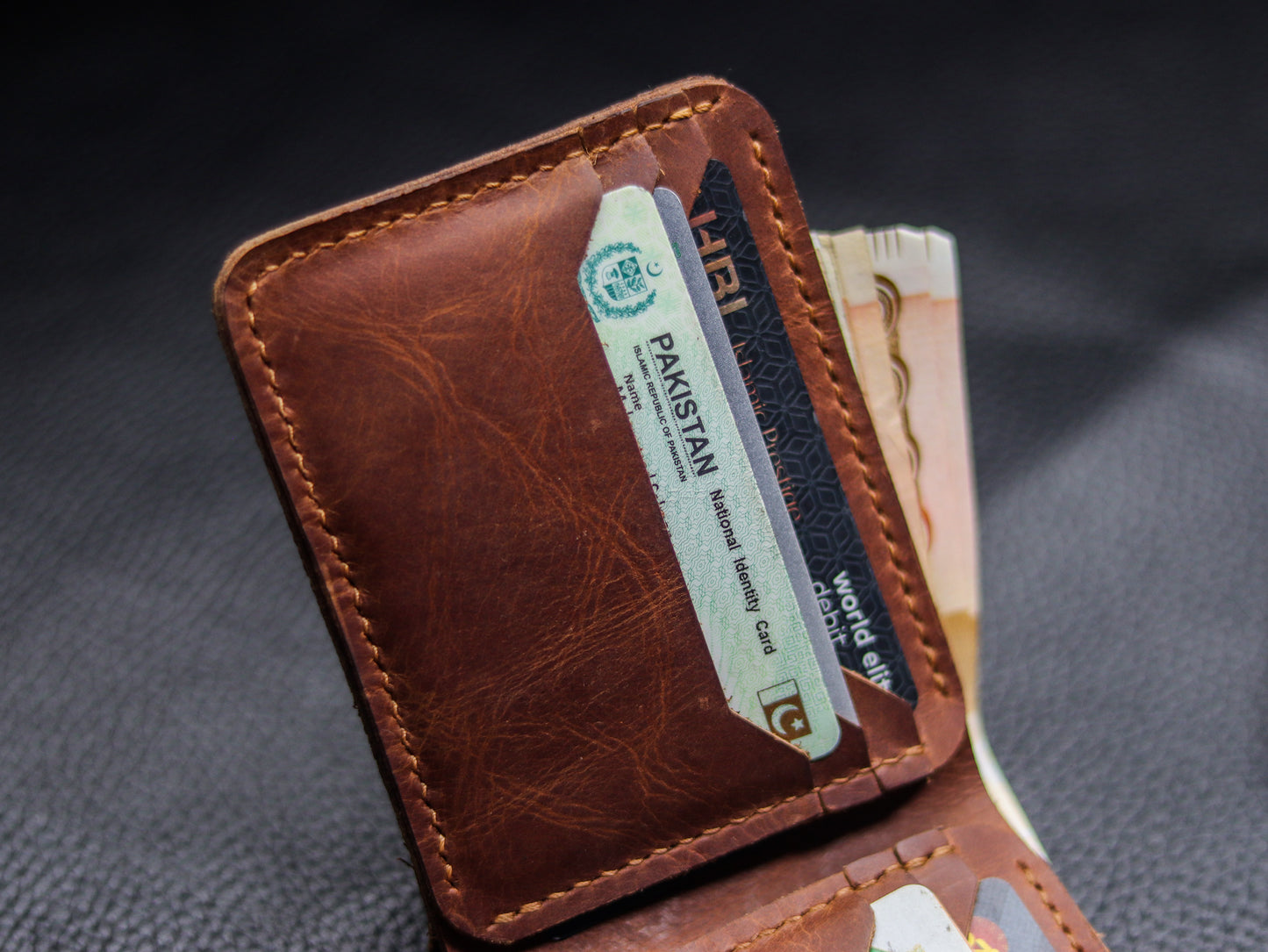 URBAN LEATHER WALLET TAWNNY BROWN