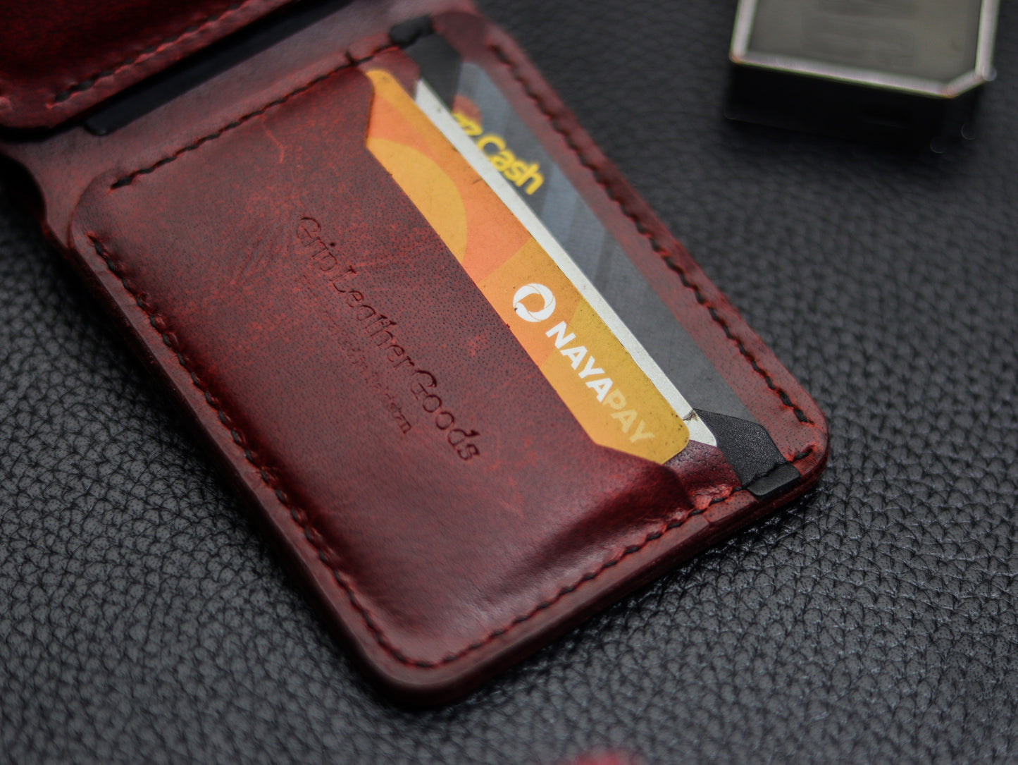 URBAN LEATHER WALLET RED RICH & BLACK