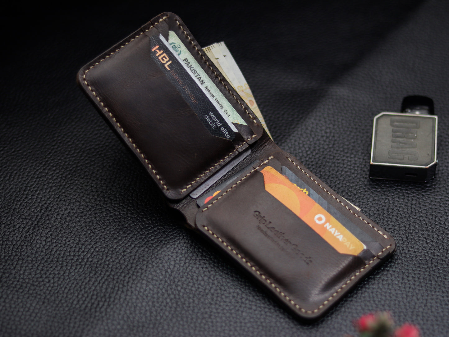 URBAN LEATHER WALLET ESPRESSO BROWN