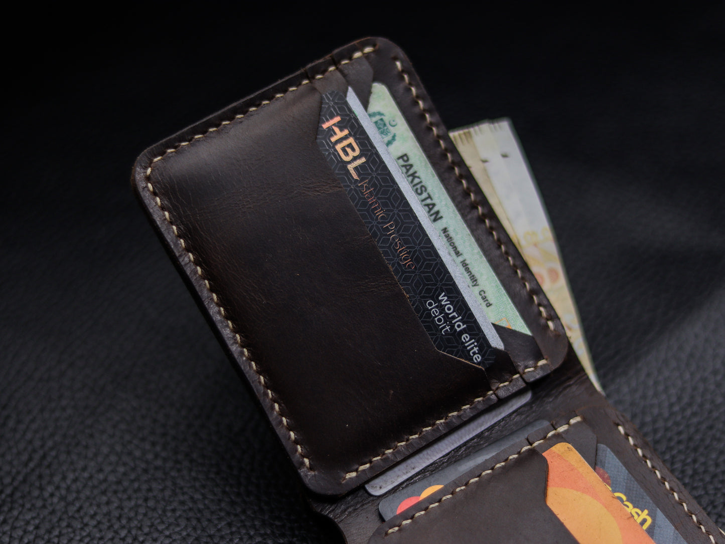 URBAN LEATHER WALLET ESPRESSO BROWN