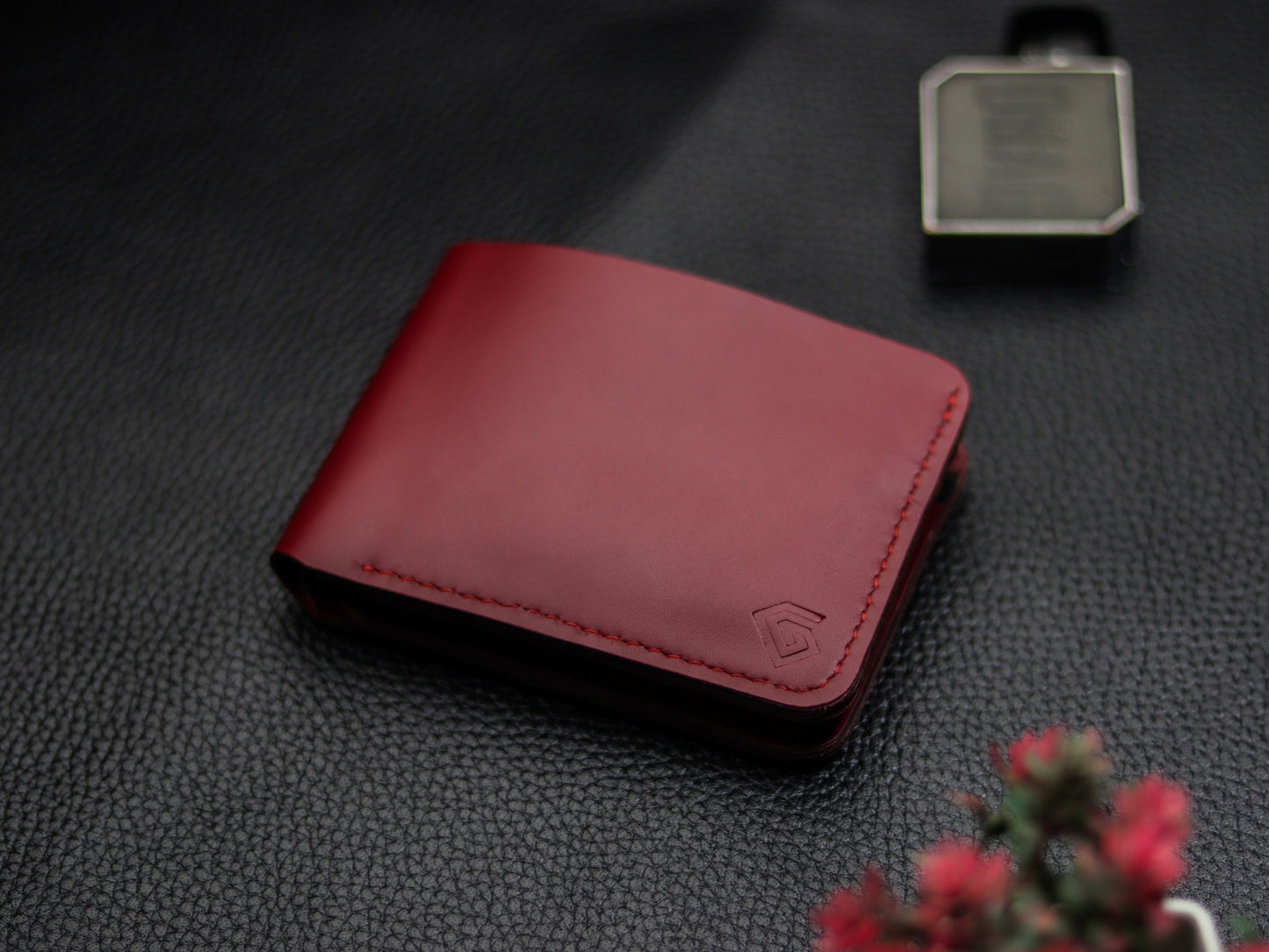 URBAN LEATHER WALLET CRIMSOM RED & BLACK
