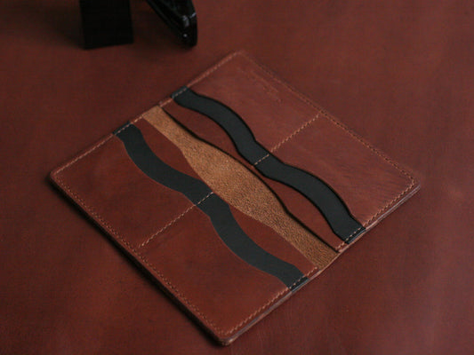 Men's Leather Long Wallet tawny brown GRIP LEATHER GOODS