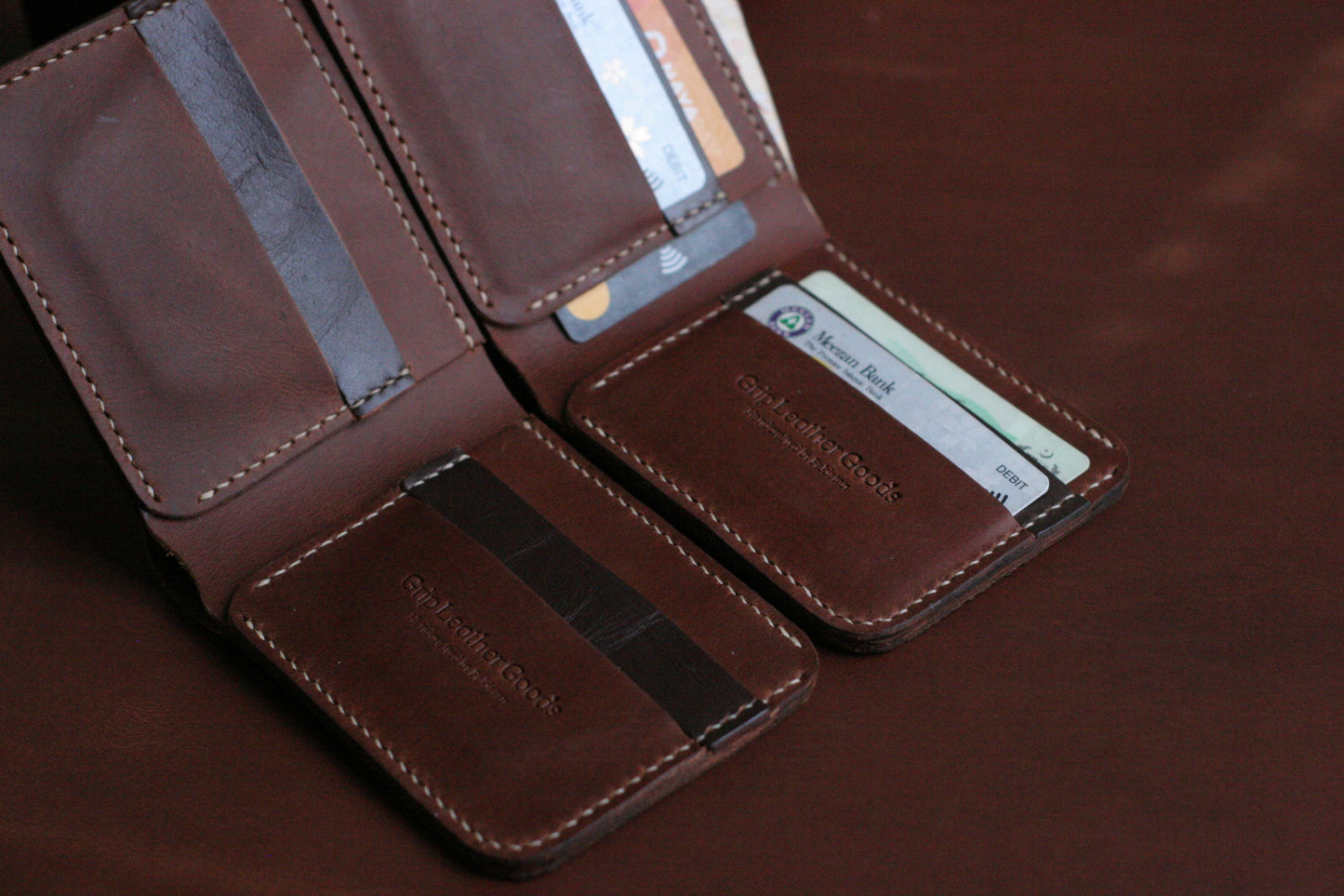 GROOM 2.0 LEATHER WALLET TAWNY  BROWN grip