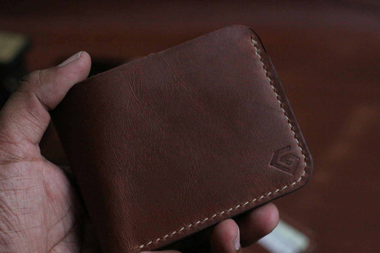 GROOM 2.0 LEATHER WALLET TAWNY  BROWN grip