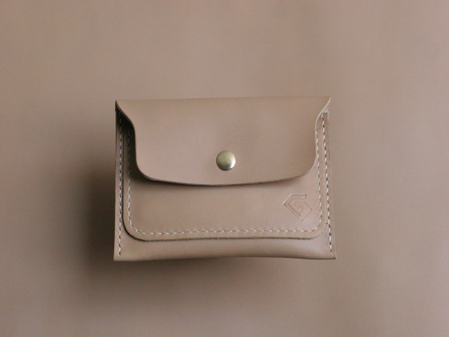 Men's Leather Wallet  Chiffon White