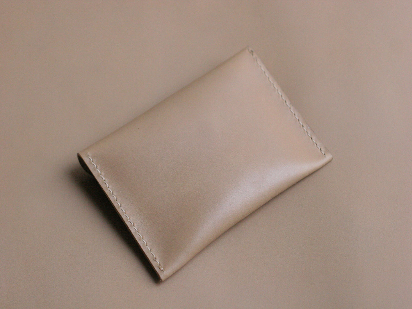 Men's Leather Wallet  Chiffon White