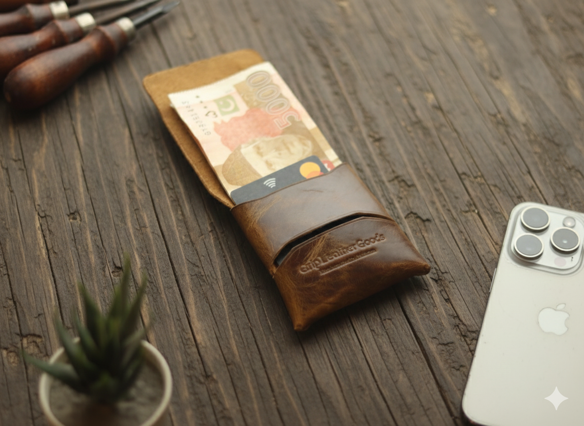 TREVON - BRUNETTE  BROWN GRIP LEATHER GOODS